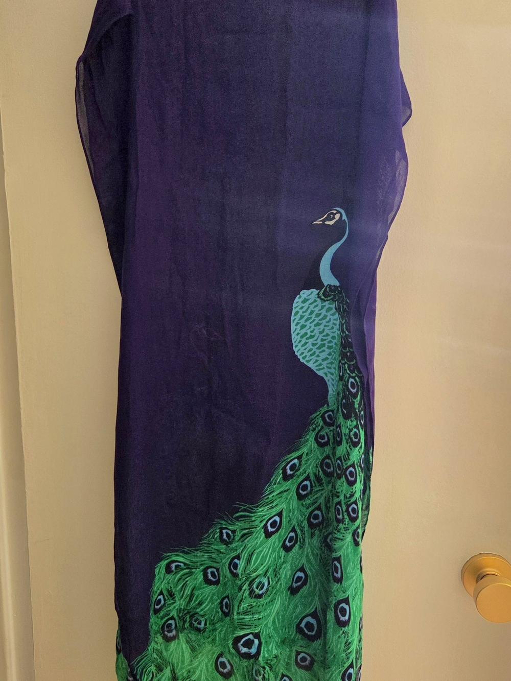 Kate Spade New York Full Plume Rectangle Peacock Scarf